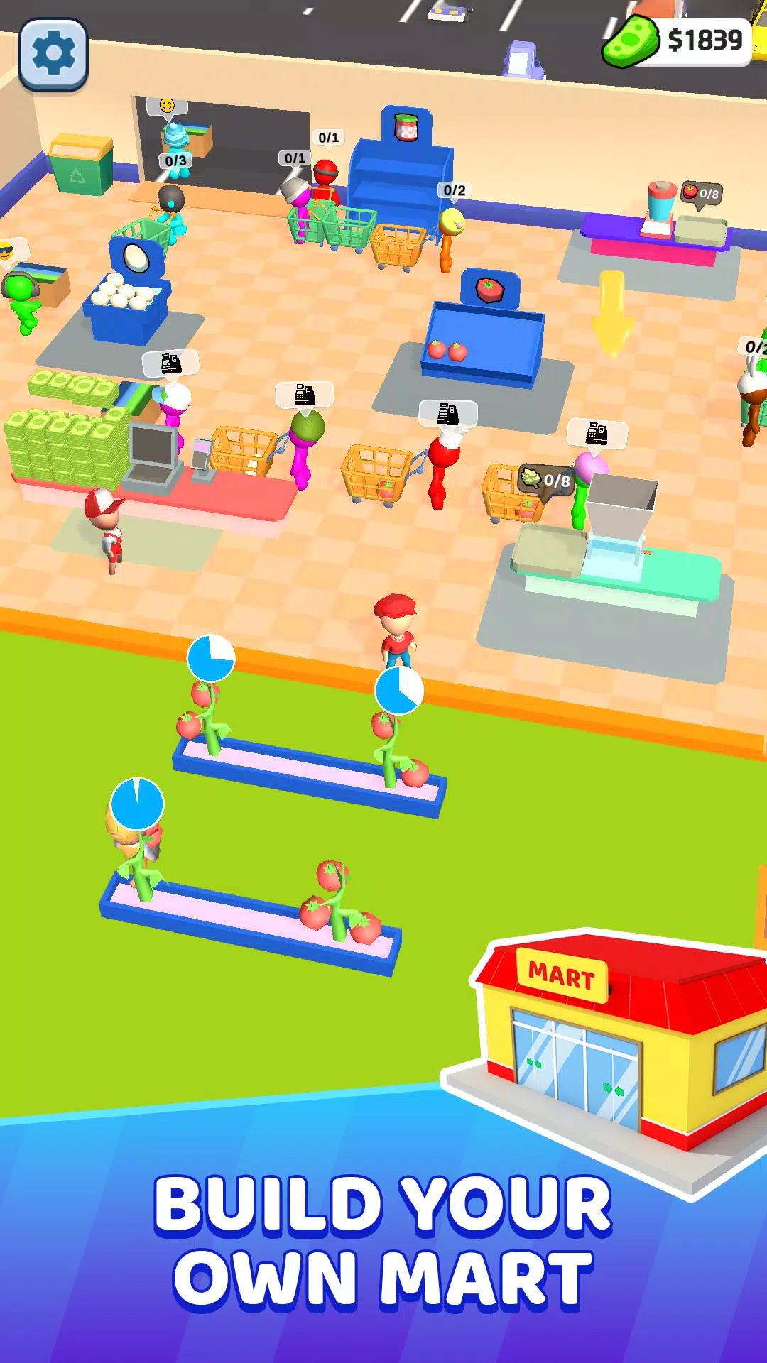 Mart Tycoon Supermarket game Tangkapan skrin 1