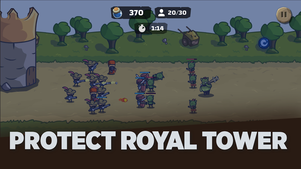 Schermata Tower Royale: Stick War Online 1