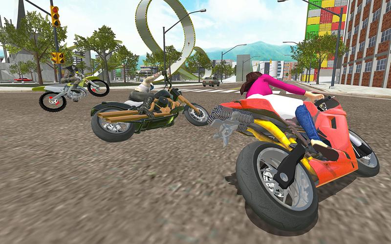 Motorbike Rush Drive Simulator Capture d'écran 0