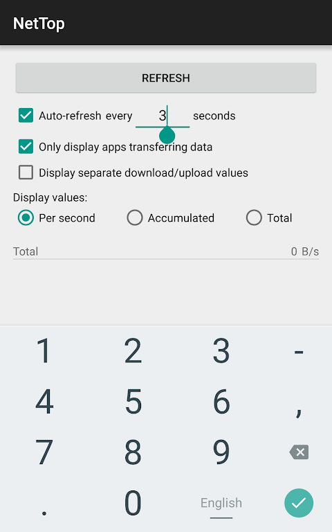 NetTop: RealTime Network Meter Captura de tela 2