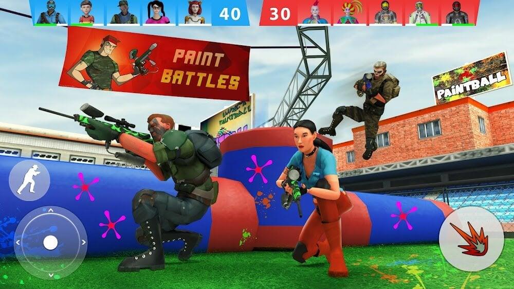 Paintball Shooting Game 3D 螢幕截圖 0