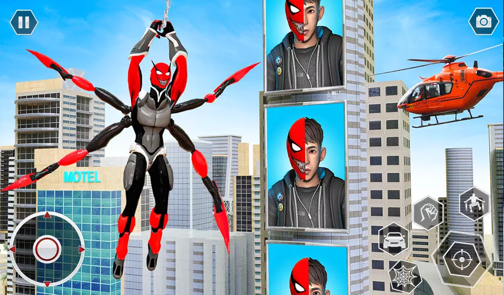 Black Spider Rope SuperHero Zrzut ekranu 3