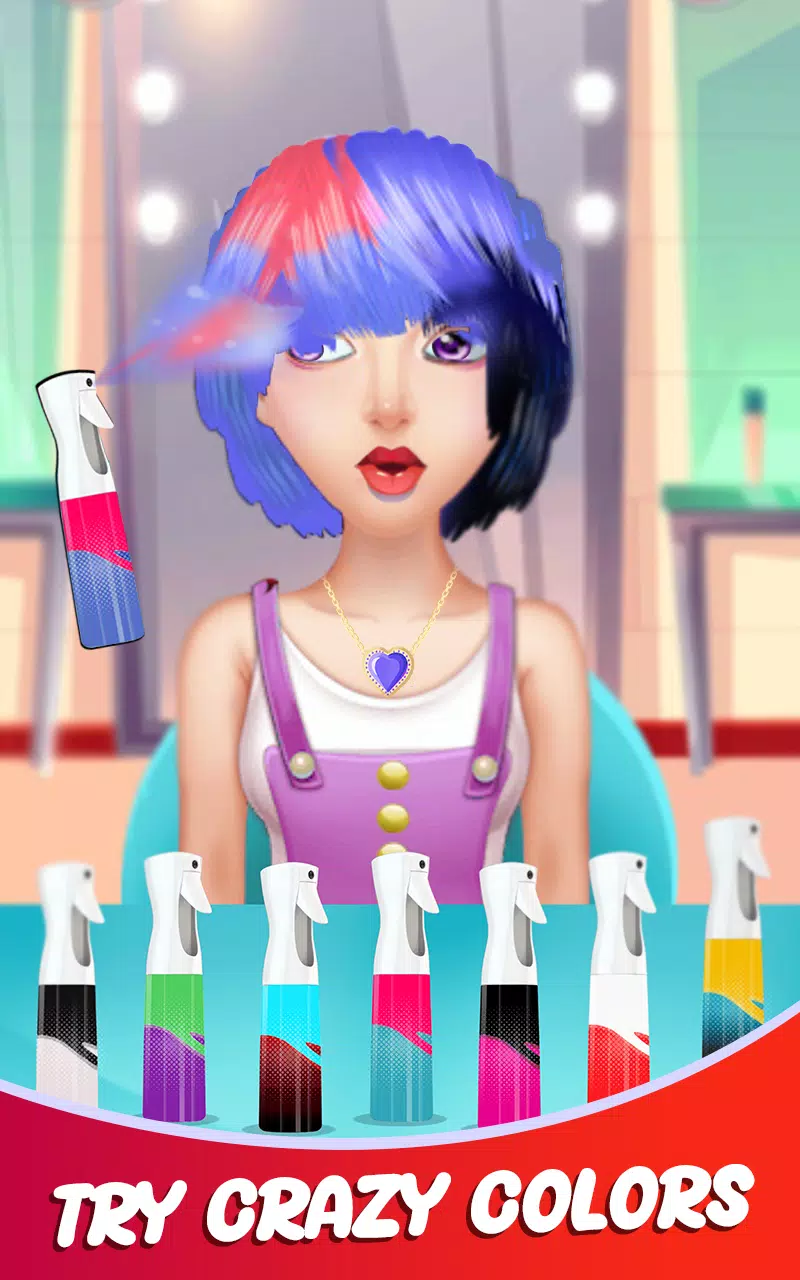 Schermata Fashion Girls Hair Salon Games 0