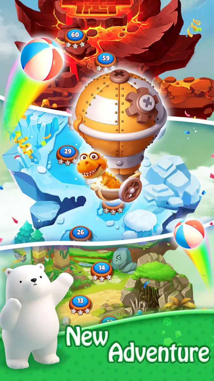 Bubble Shooter - Dino Match Captura de tela 3