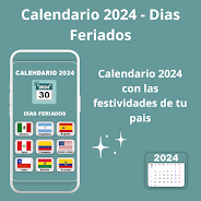 Calendario 2024- Días Feriados ဖန်သားပြင်ဓာတ်ပုံ 0