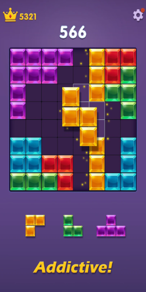 Blocks Puzzle: Gem Blast 스크린샷 1