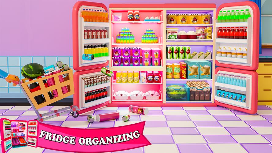 Fill The Fridge Organizer Game Captura de pantalla 3