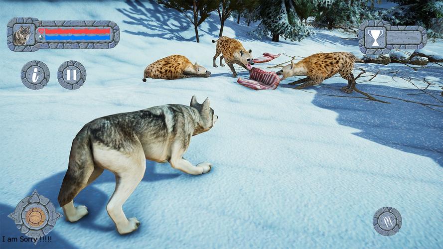 Arctic Wolf Family Simulator 螢幕截圖 3