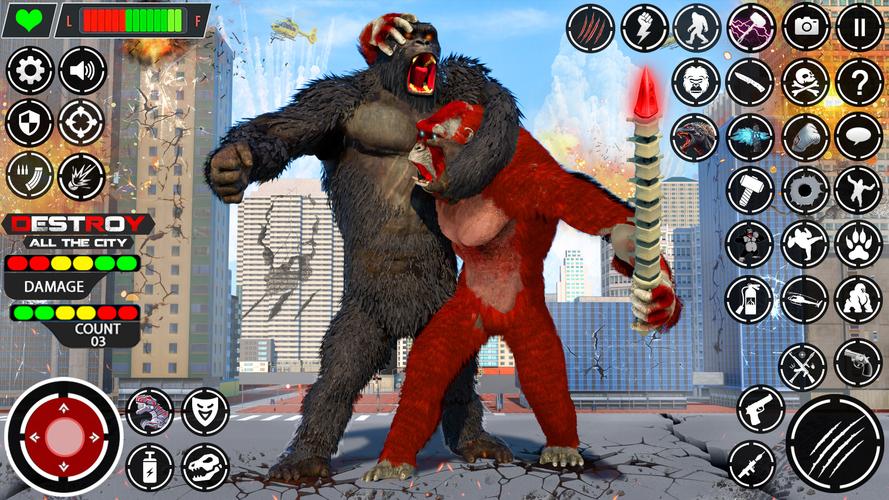 Giant Gorilla Bigfoot Monster 螢幕截圖 0