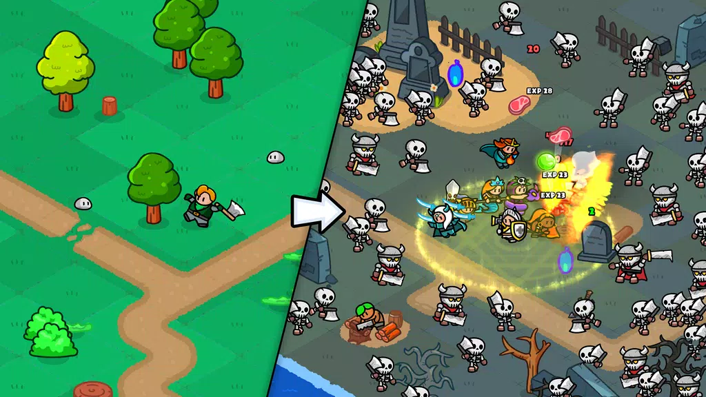 Rumble Heroes - Adventure RPG स्क्रीनशॉट 0