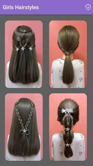 Girls Hairstyles Step By Step 螢幕截圖 0