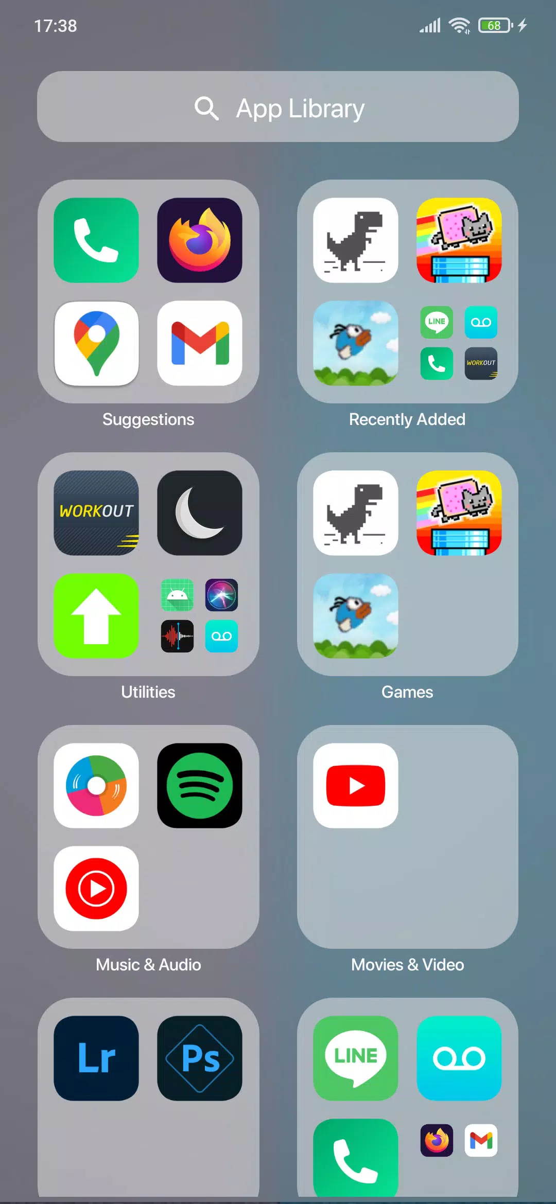 OS 18 Launcher Capture d'écran 2