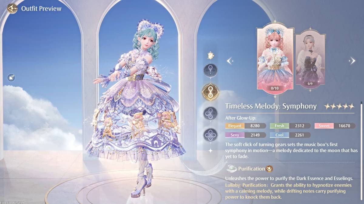 Zeitlose Melodie: Symphonie -Outfit in Infinity Nikki