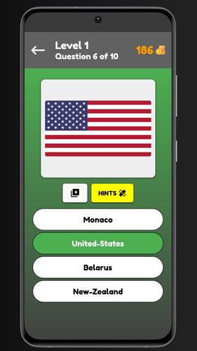 Flags Quiz - Guess The Flags Captura de tela 0