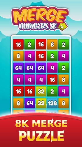 2048 Number Merge Games Puzzle Capture d'écran 0