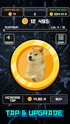 Crypto Clicker Doge Coin Idle 스크린샷 0