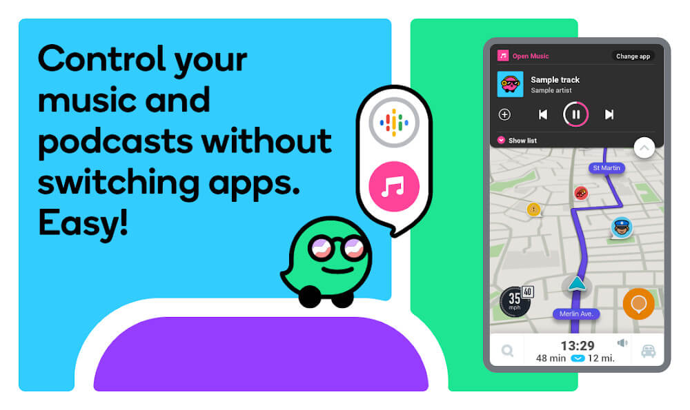 Waze ဖန်သားပြင်ဓာတ်ပုံ 2