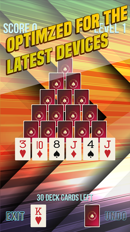 Pyramid Solitaire Supreme स्क्रीनशॉट 0