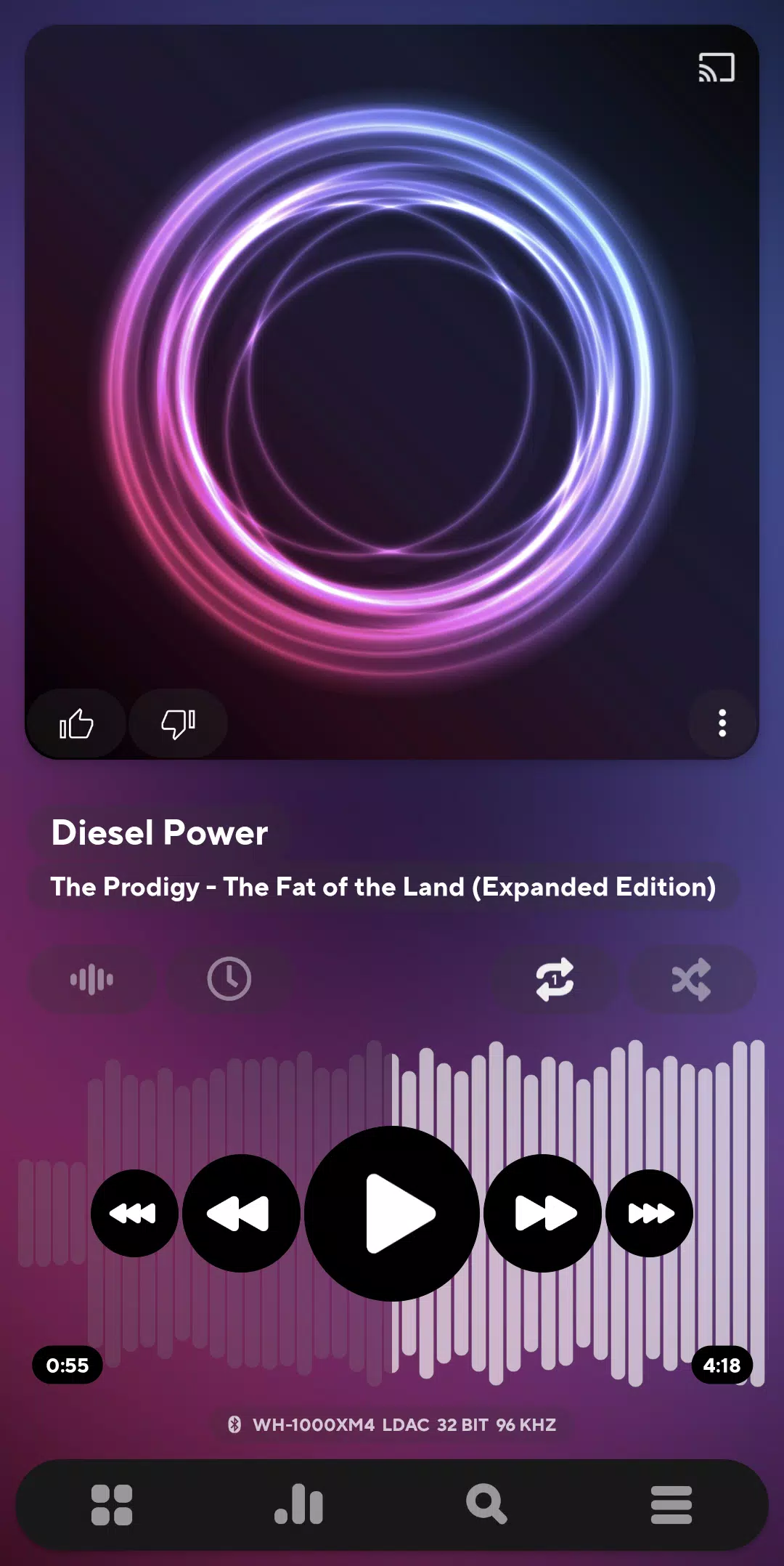 Poweramp Captura de pantalla 0