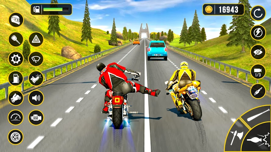 Moto Attack - Bike Racing Game Tangkapan skrin 3