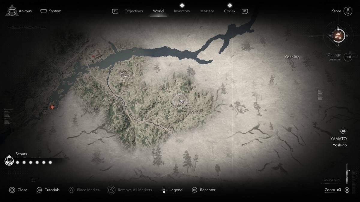 Posizione leggendaria Sumi-E in Assassin's Creed Shadows.