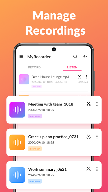 Voice Recorder & Voice Memos Mod应用截图第3张