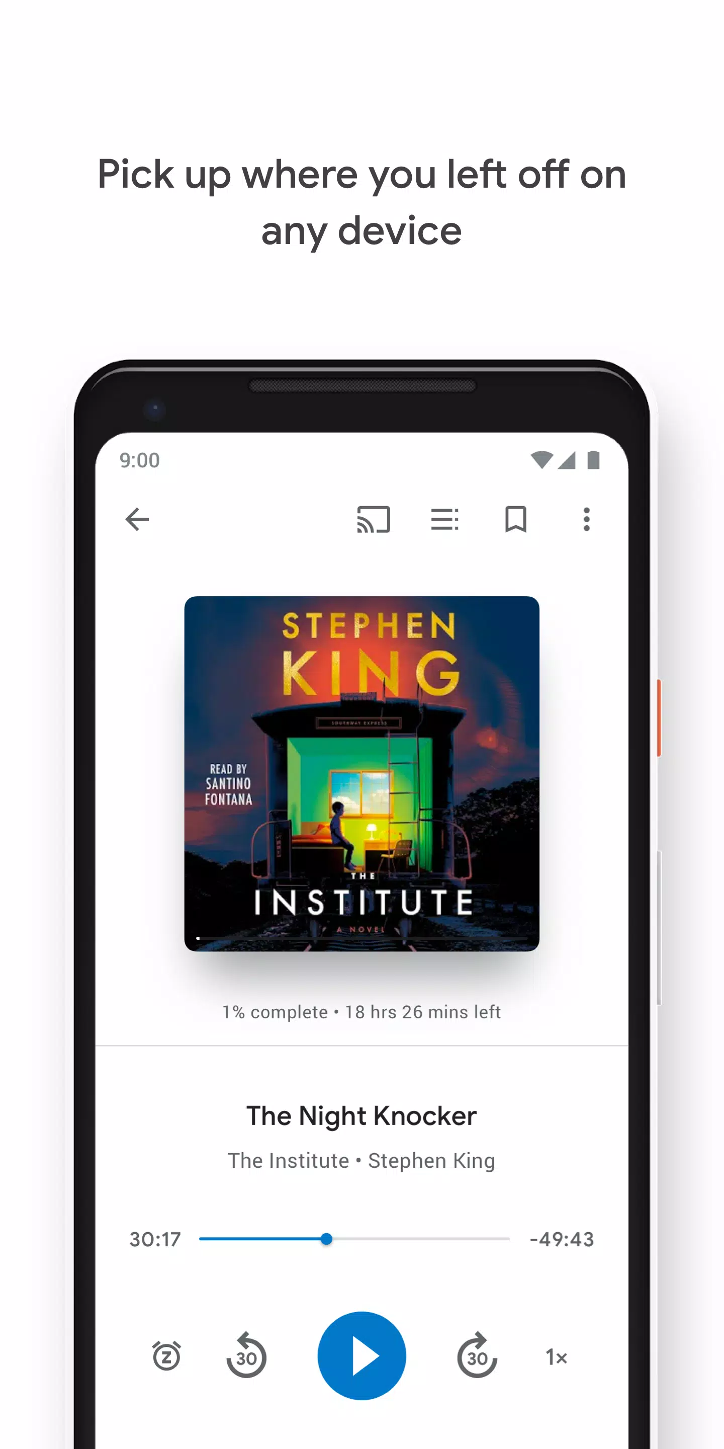 Google Play Books & Audiobooks Screenshot 1