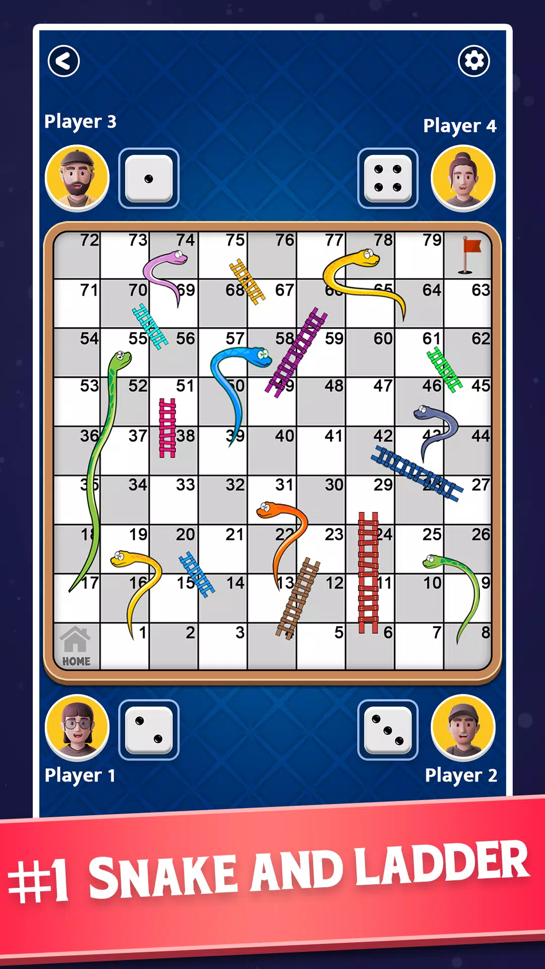 Snakes and Ladders - Ludo Game স্ক্রিনশট 1