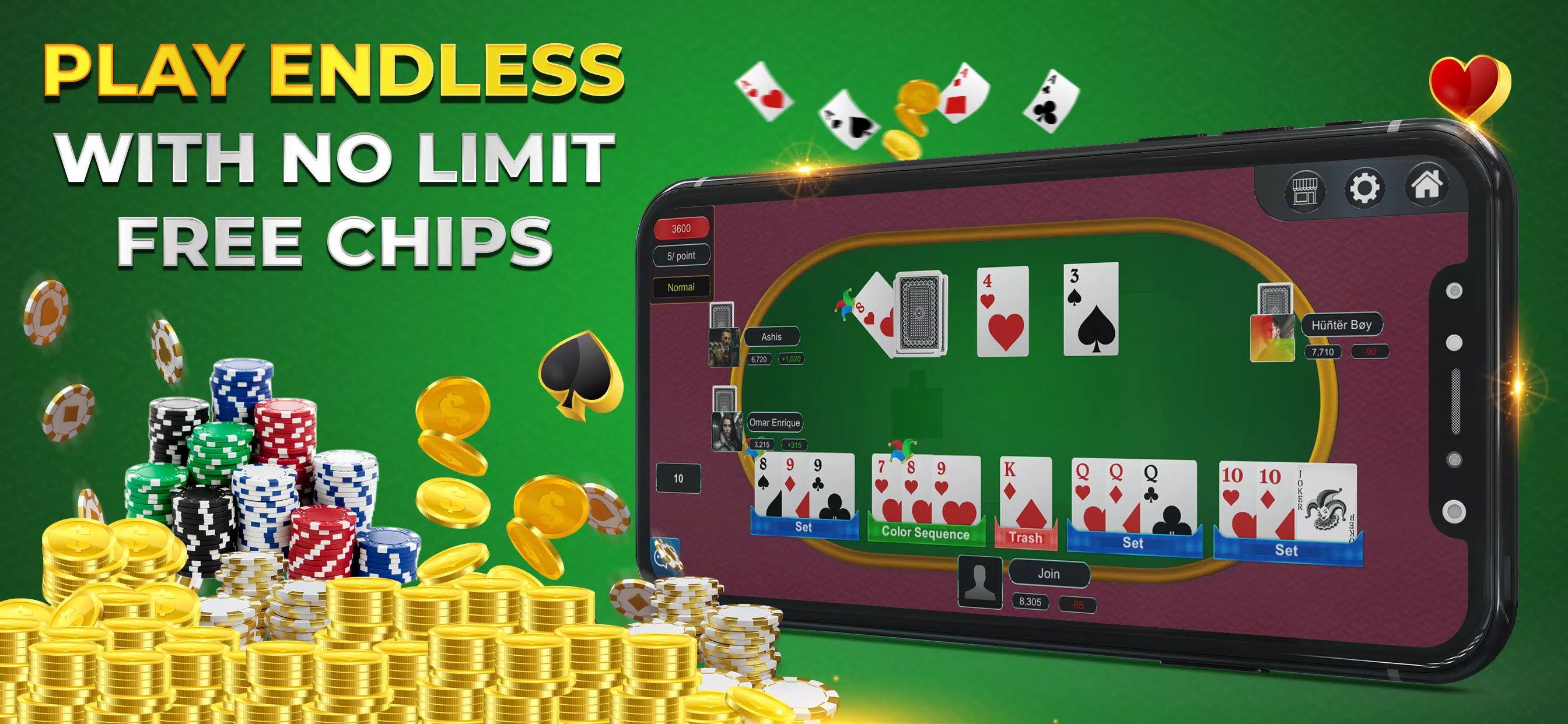 Rummy Online Casino Ảnh chụp màn hình 1