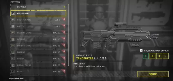 Helldivers 2现在具有武器自定义和进展。图片来源：索尼互动娱乐。