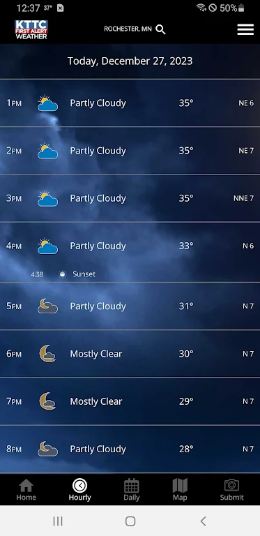 Schermata KTTC First Alert Weather 1