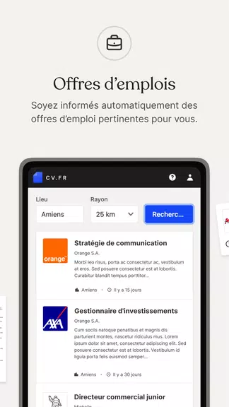 CV.fr : Créer un CV pro Ảnh chụp màn hình 2