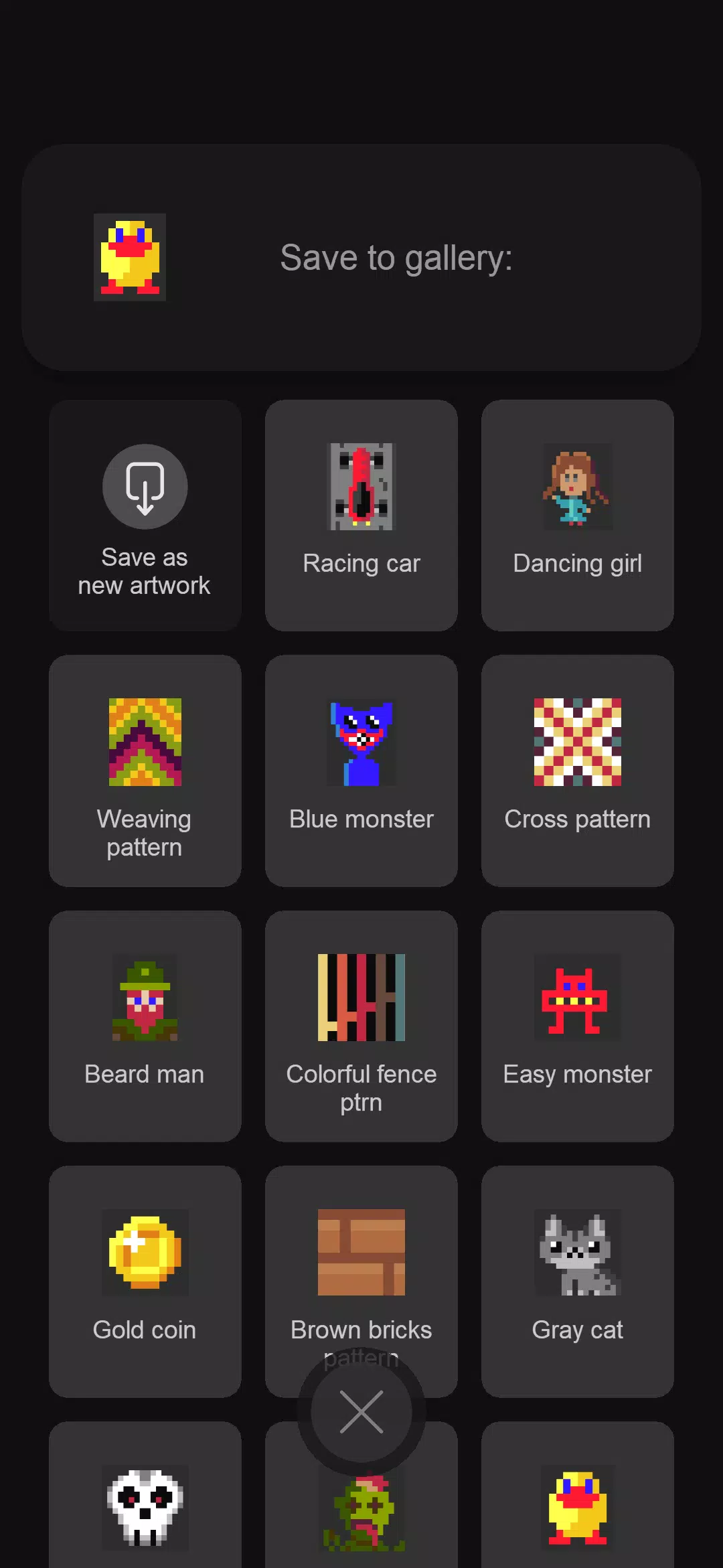 Easy pixel art maker editor Capture d'écran 1