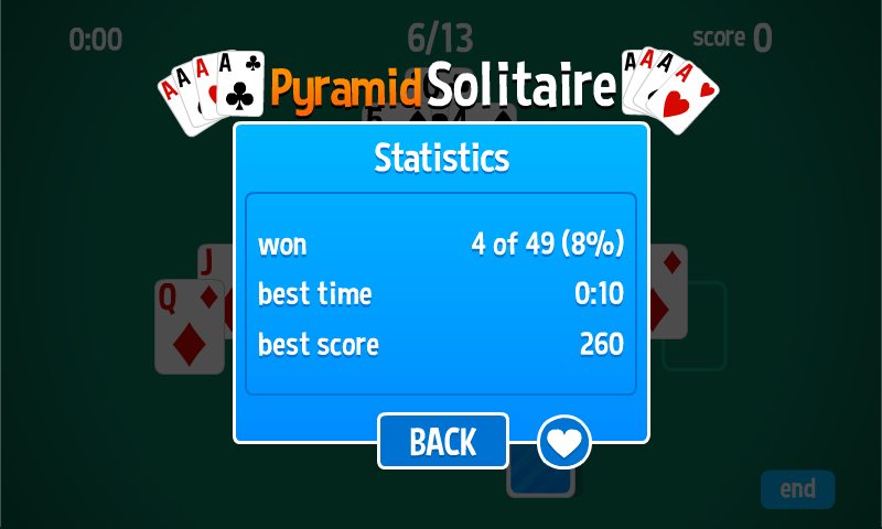 Pyramid Solitaire HD card game 螢幕截圖 2