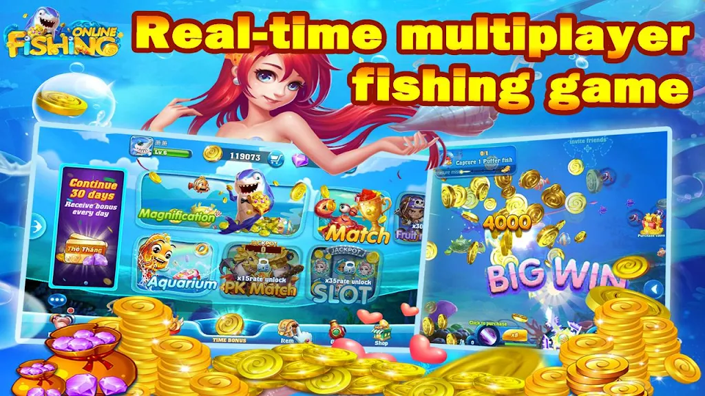 Fishing Online: Classic fish machine, free game 螢幕截圖 1