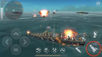 WARSHIP BATTLE:3D World War II Captura de pantalla 1