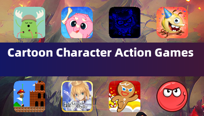 Jeux d'action avec personnages de dessins animés