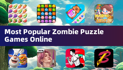 Beliebteste Zombie-Puzzle-Spiele online